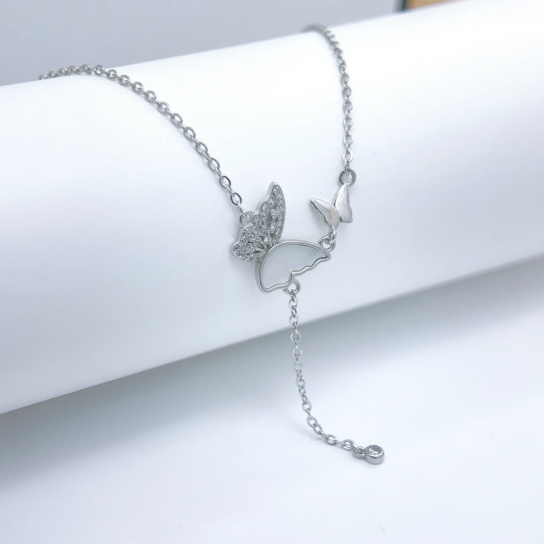 FANCI/范琦 坠链均925银 光影蝴蝶项链春季饰品小众设计高级感