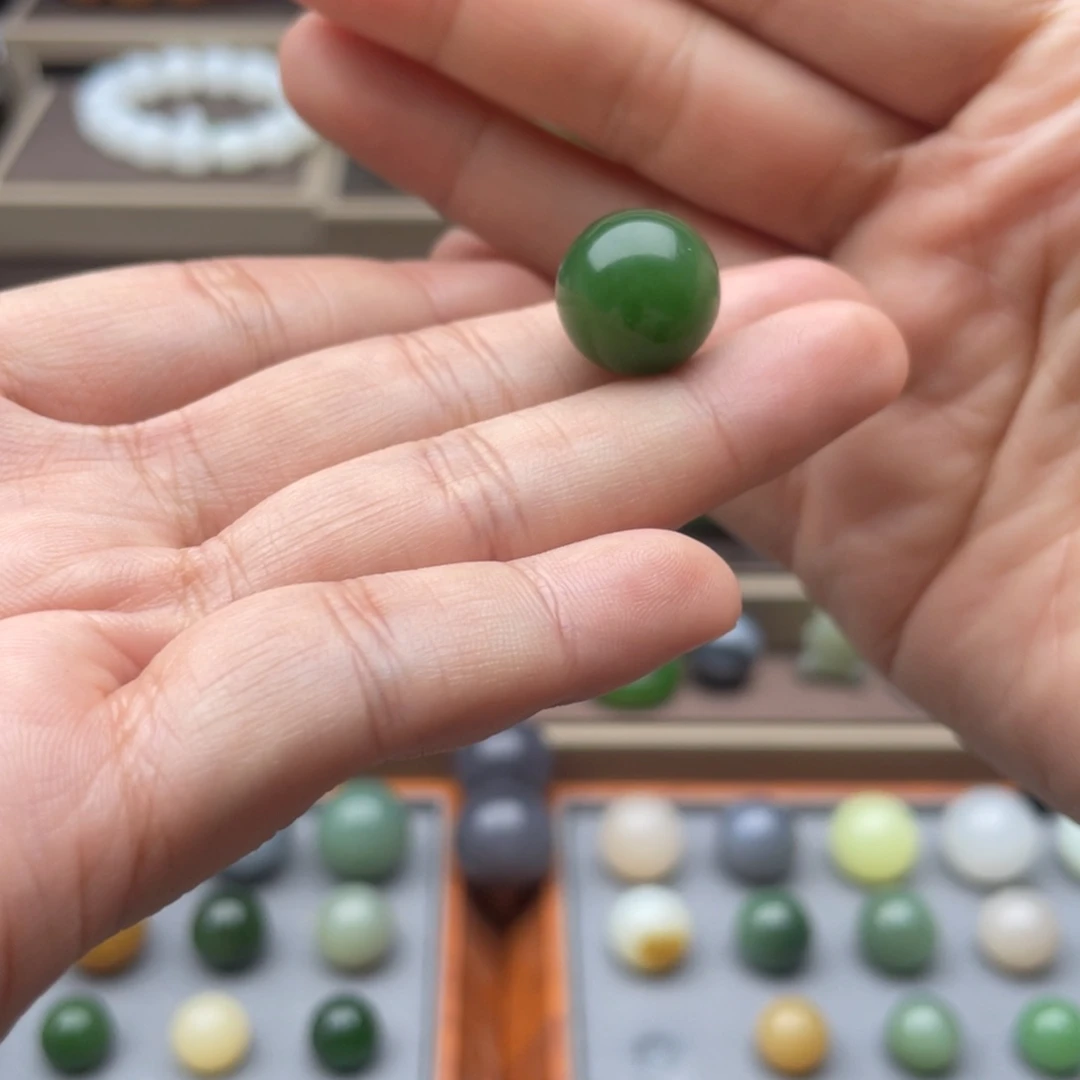 和田玉未镶嵌手链14碧玉