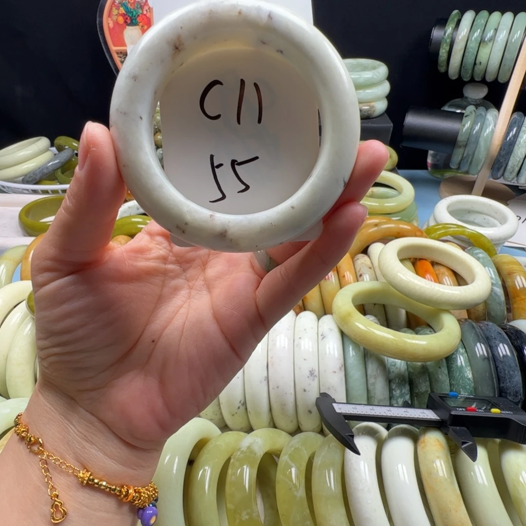 蛇纹石玉合金手镯