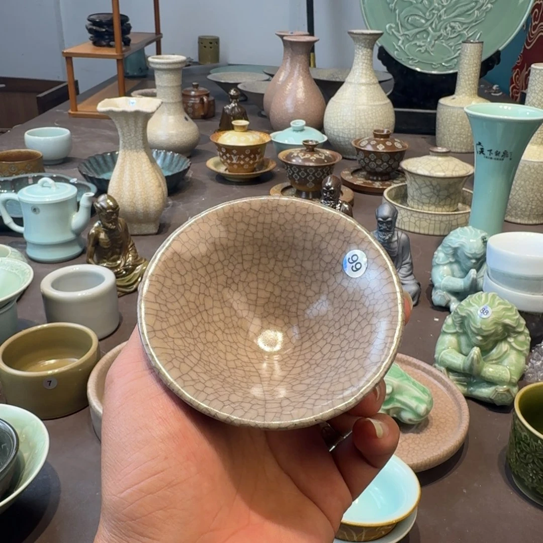 龙泉青瓷茶具微瑕