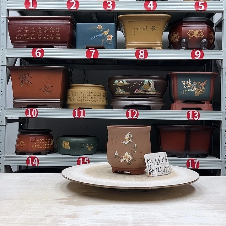 紫砂花盆紫砂花盆