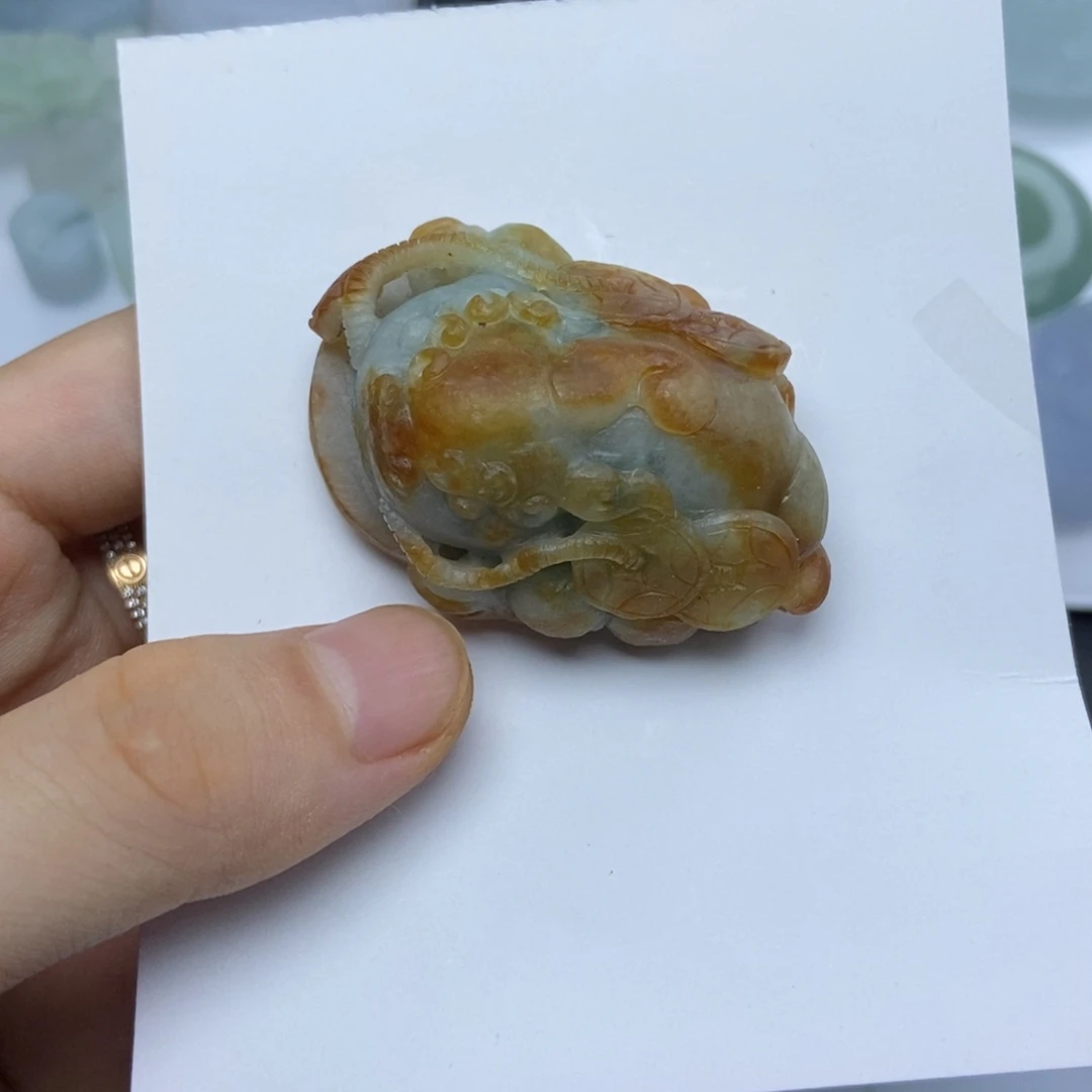 未镶嵌定制翡翠金蟾