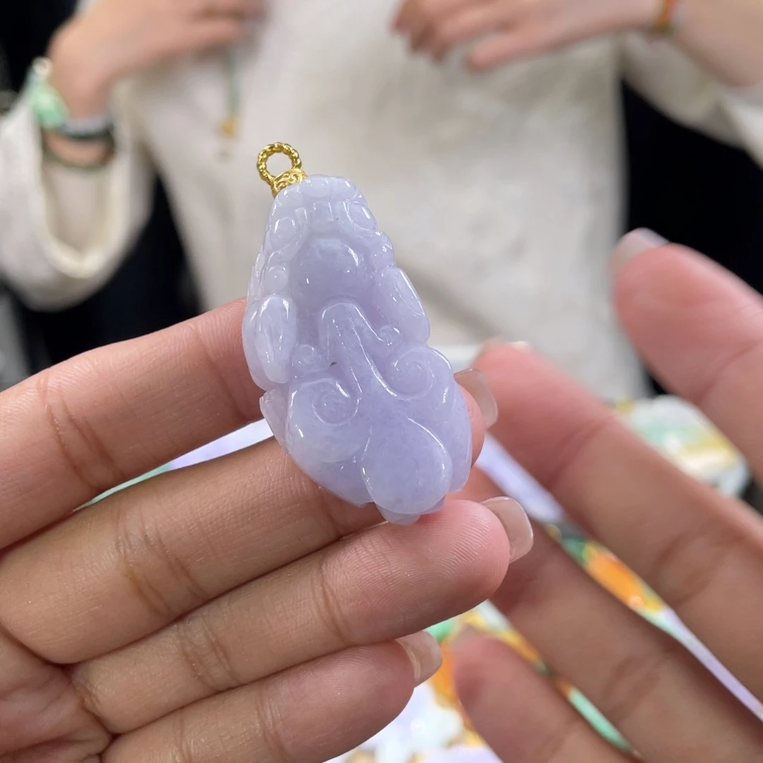 翡翠颈饰未镶嵌代编织