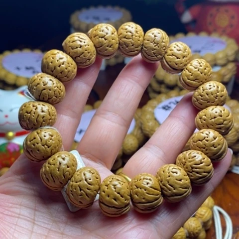 桃核手串雨*树王纽扣17