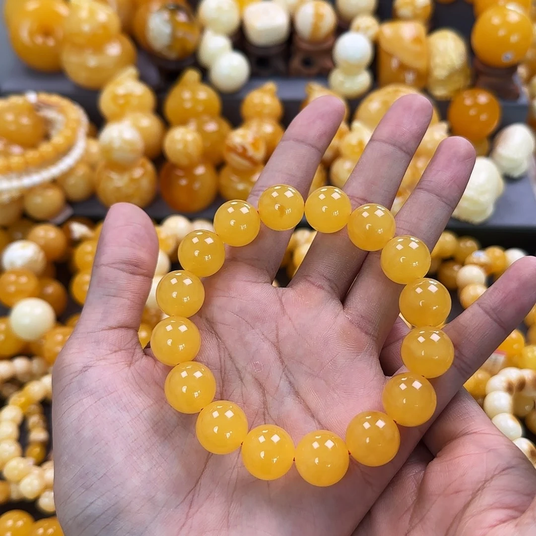 琥珀未镶嵌珠宝奇石15mm同料