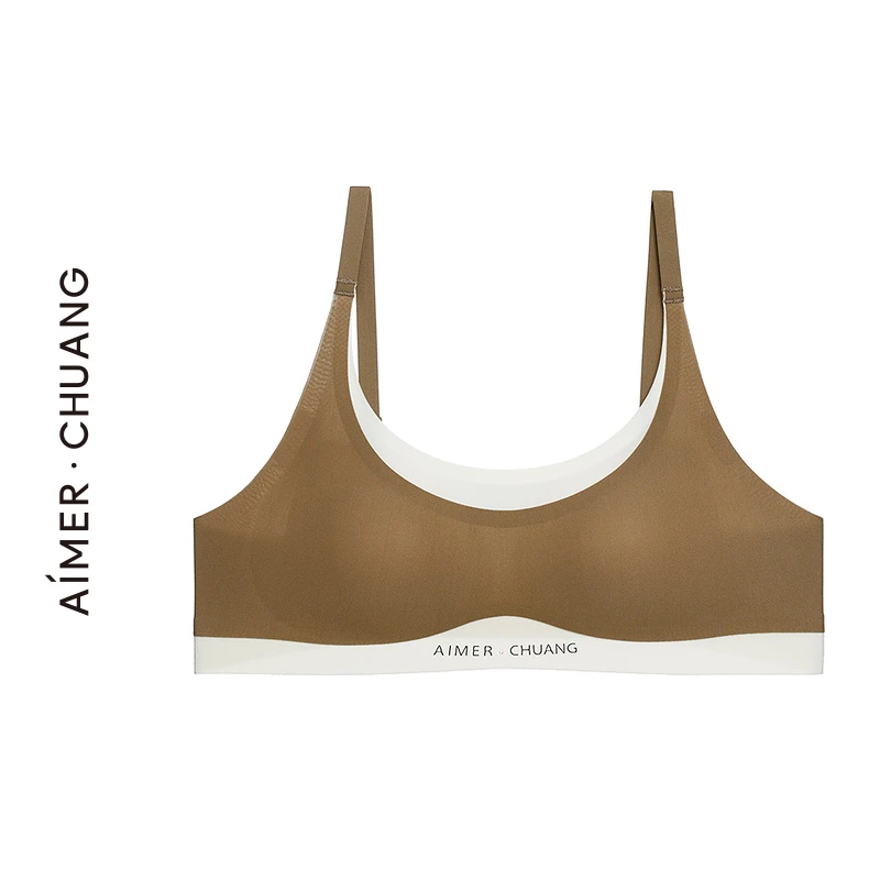 AIMER CHUANG溯源3圆领薄模杯背心式无痕透气文胸CA171371
