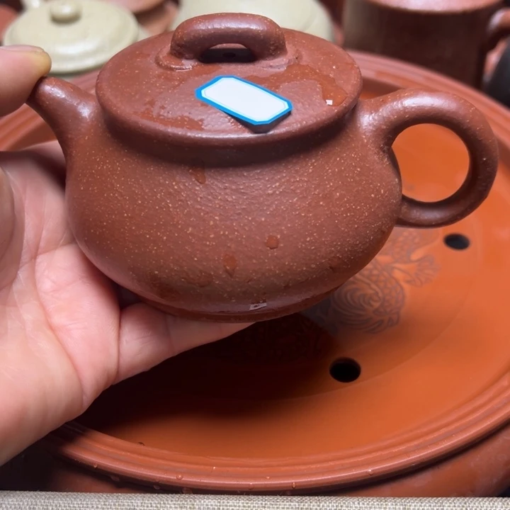 紫砂茶壶岁*宜兴原矿红降坡