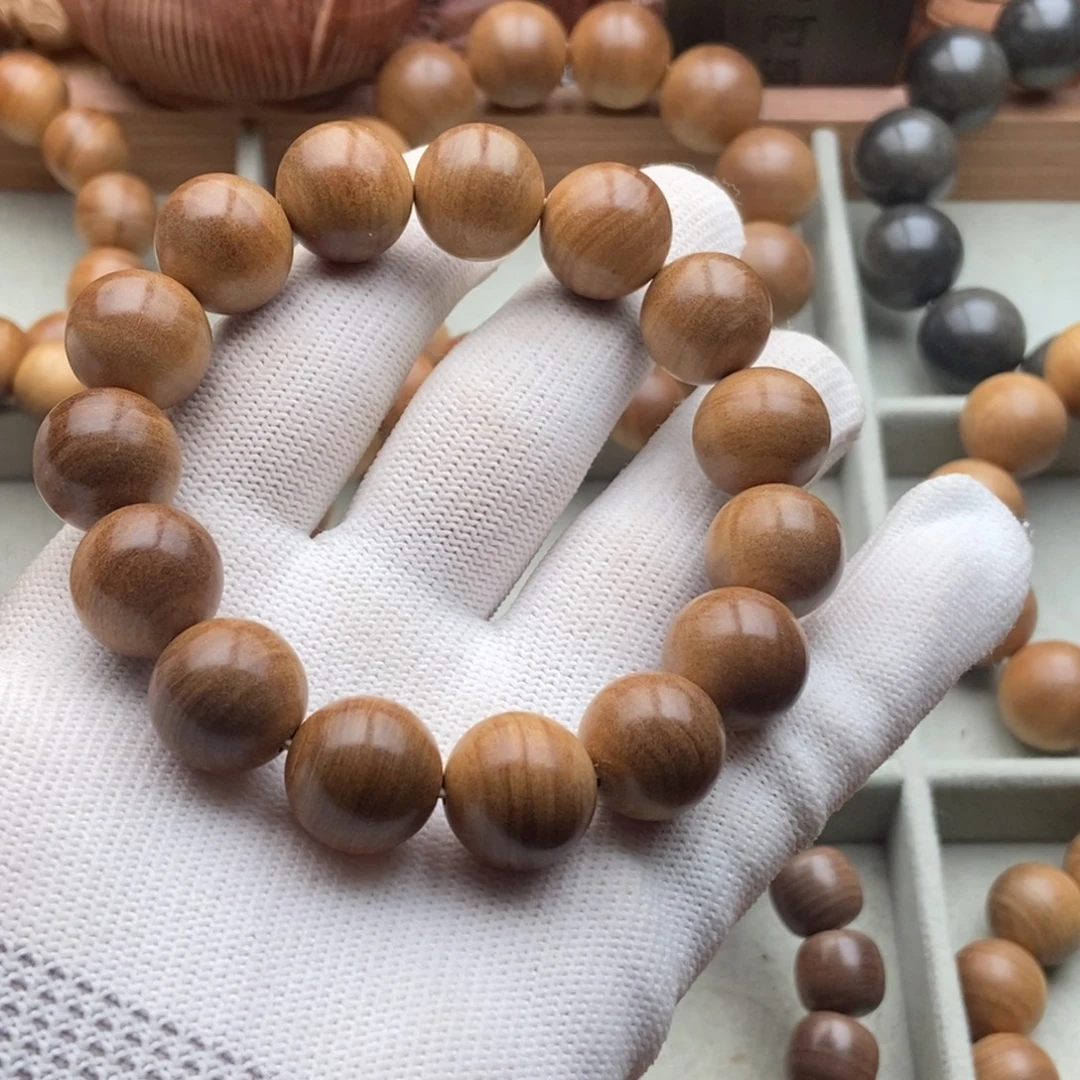 游***生檀香木手串/手链1.5老山檀香黑肉奶香手串