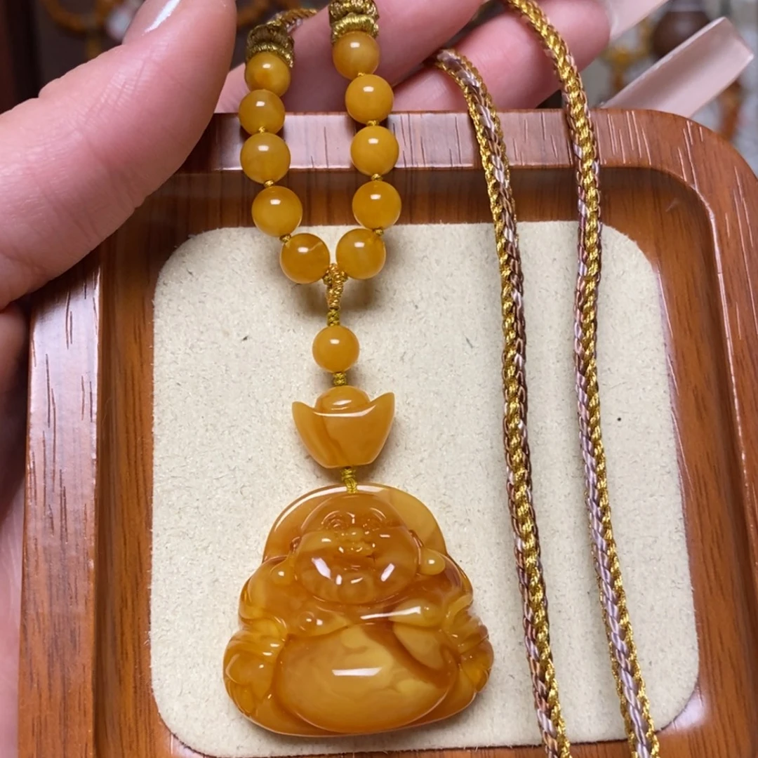 【闪购商品】蜜蜡颈饰未镶嵌项链