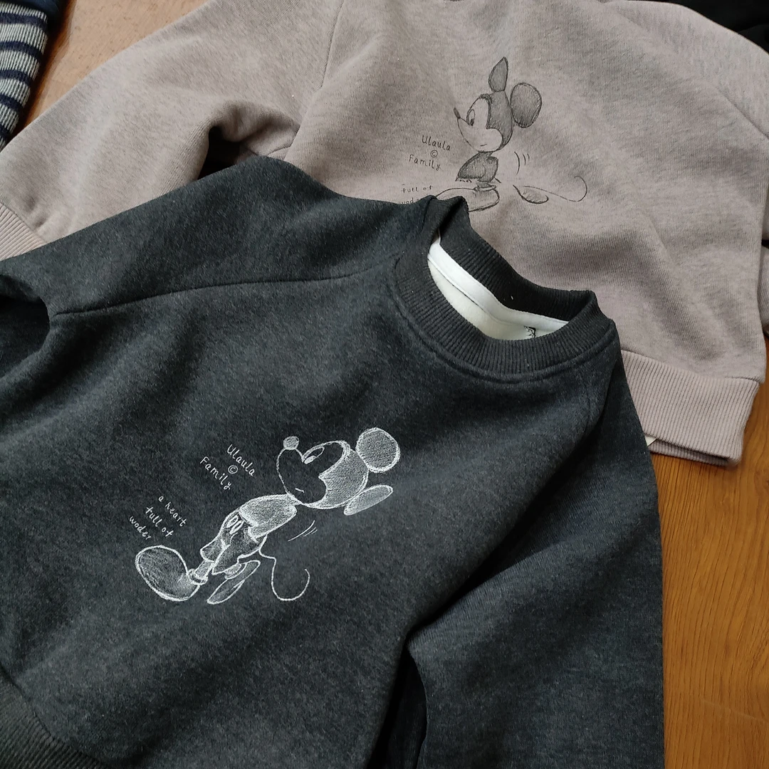 韩系超软糯一体绒卡通卫衣