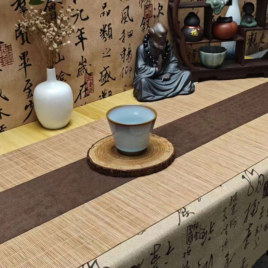 高档汝窑铁胎陶瓷品茗杯个人专用功夫茶主人杯