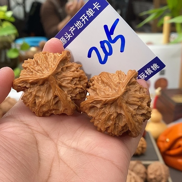 把件文玩核桃42天然盘山矮桩奔205号