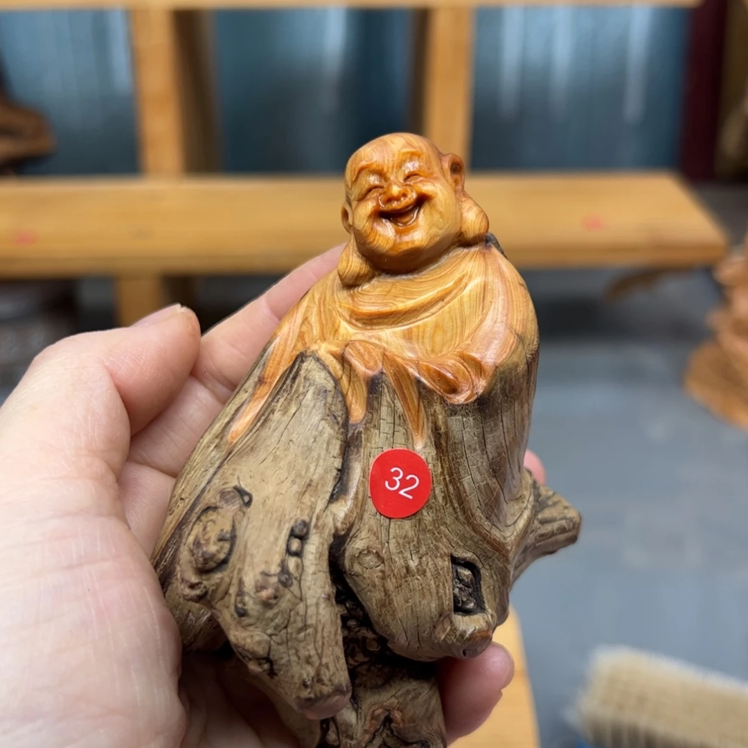 用***9木崖柏木摆件手把件