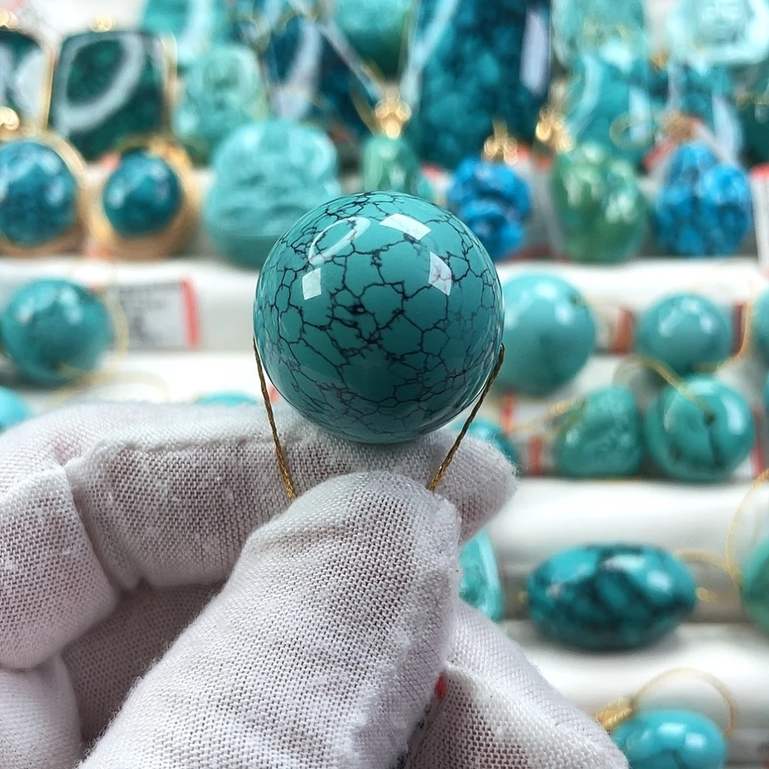 绿松石未镶嵌车挂尺寸24.2