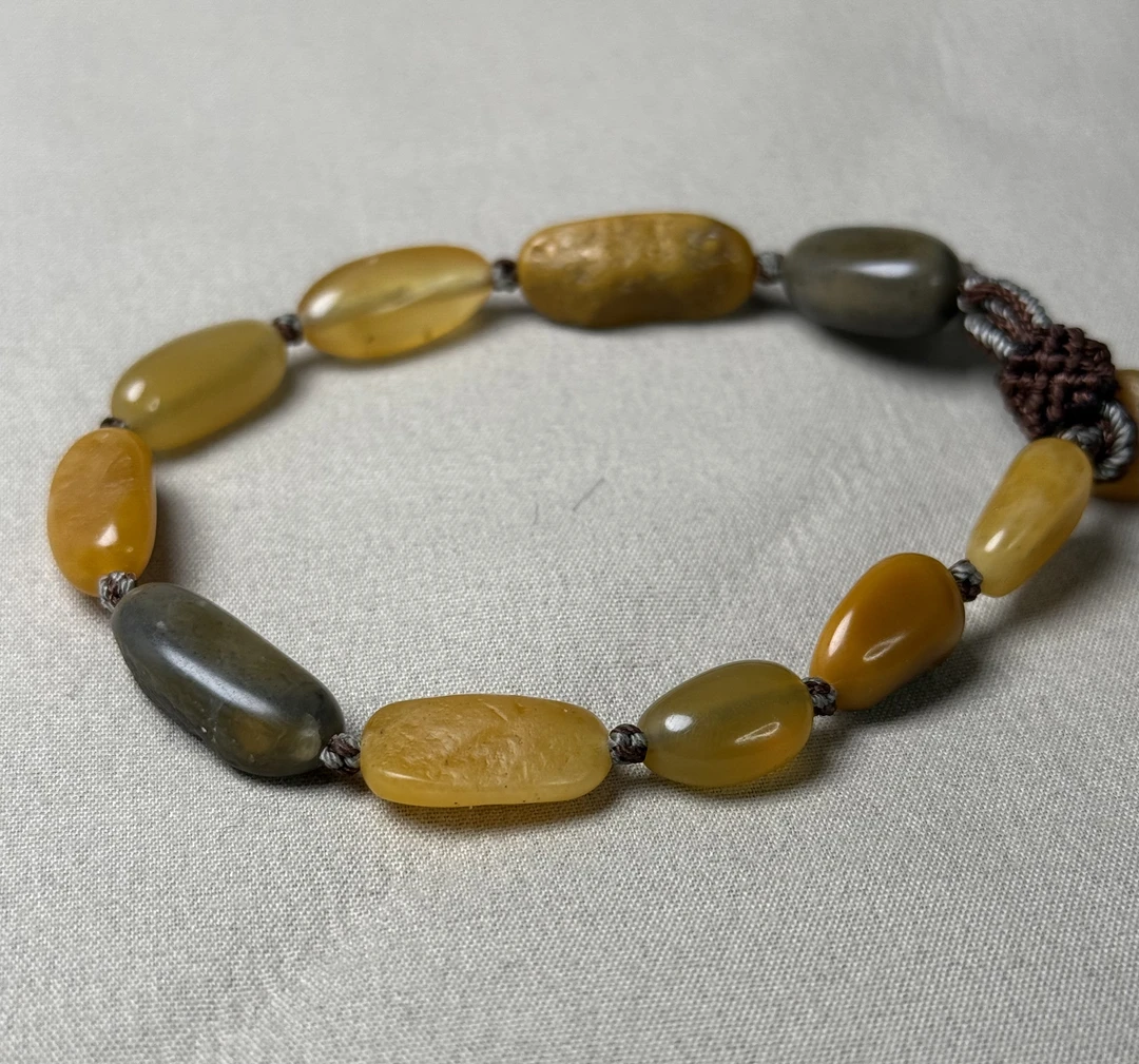 寿山田黄石手串成品