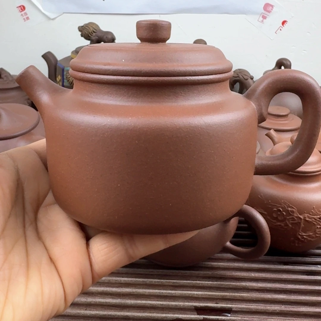 紫砂茶壶300cc德钟嫩底槽清