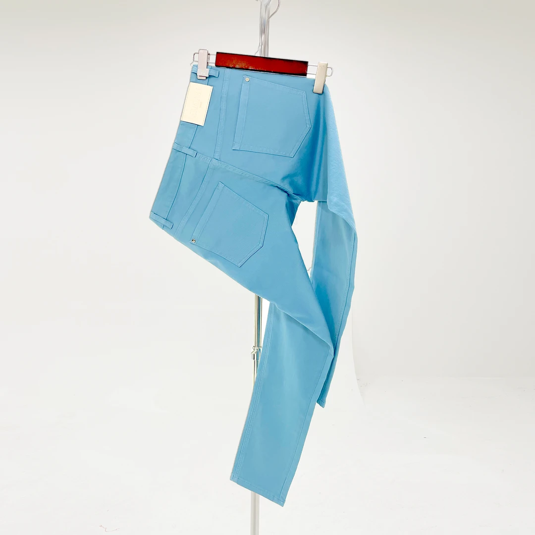 海清蓝牛仔裤男2025新款修身小直脚弹力长裤春夏高奢欧货韩版