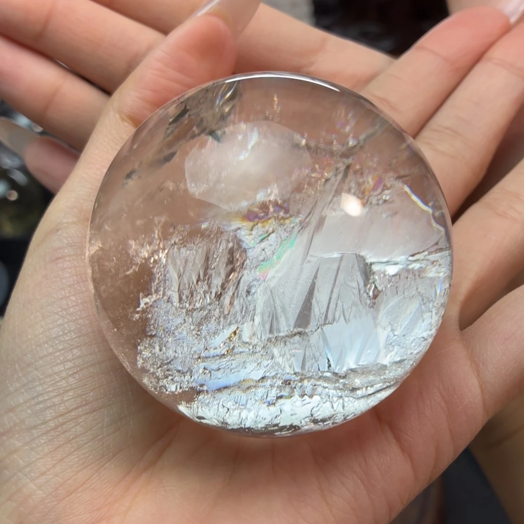 水晶未镶嵌珠宝半成品60.4mm