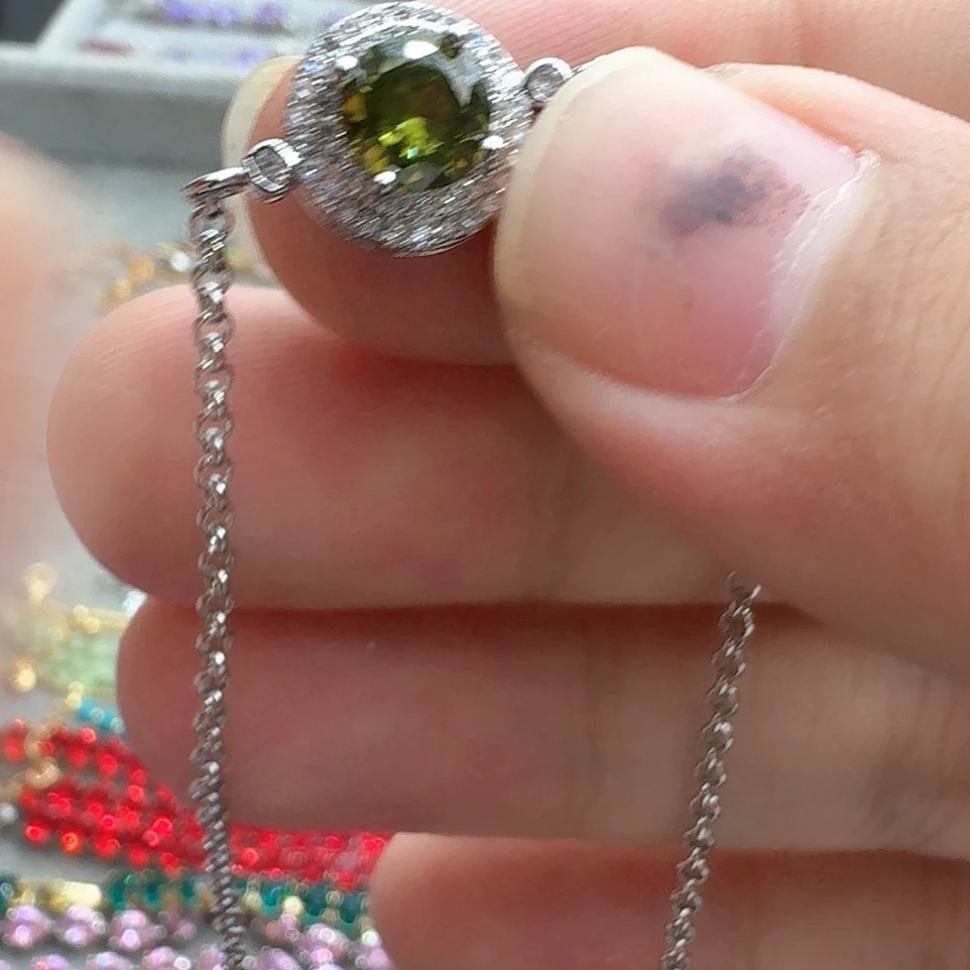 托帕石戒指银S925镶嵌