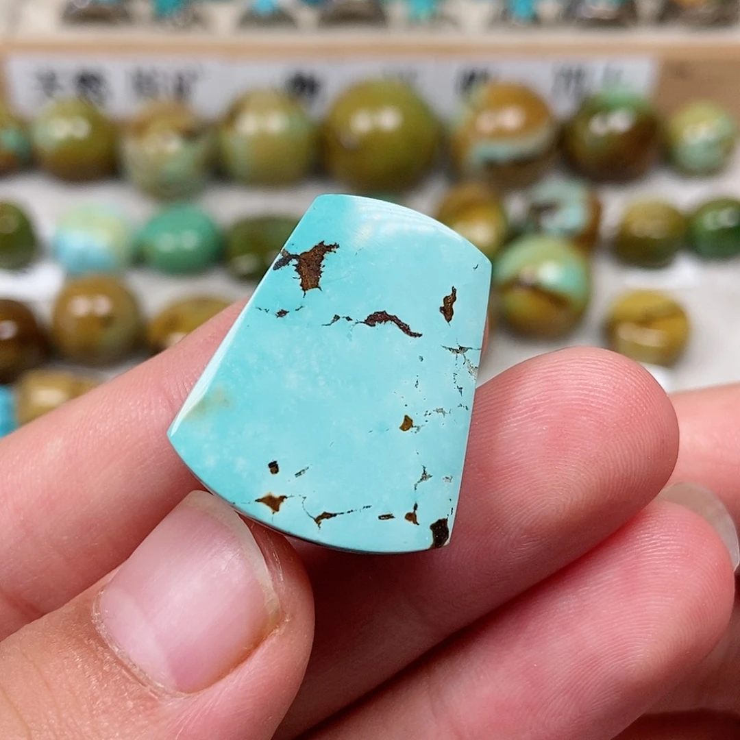 未镶嵌绿松石珠宝半成品