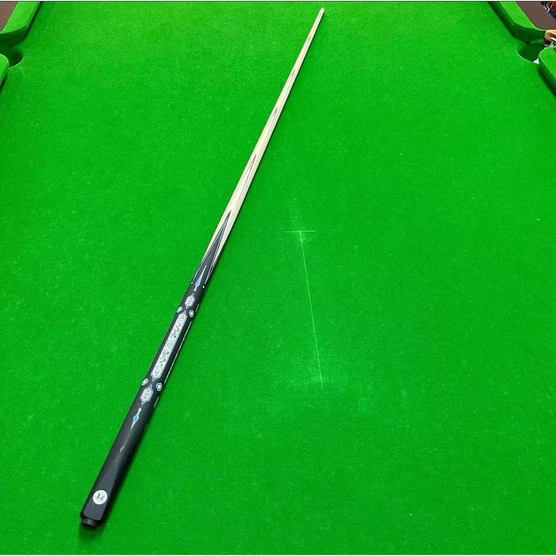 野豹同款球杆台球杆一体杆白蜡木斯诺克黑八九球球杆小头进级款