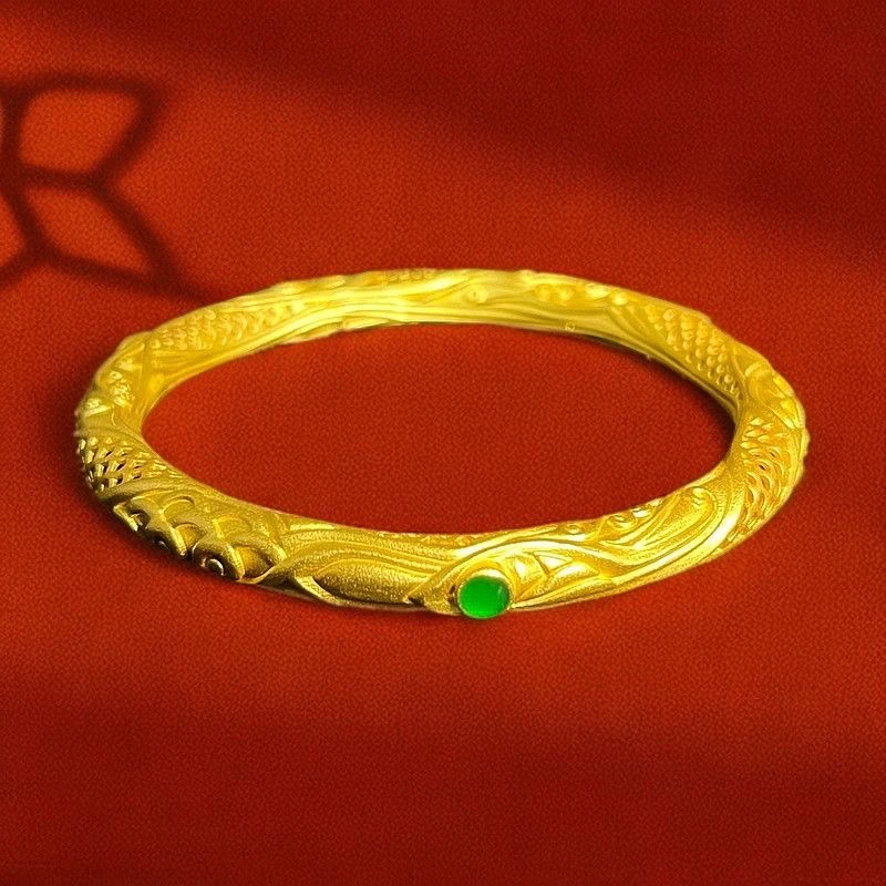 足银手镯 哪吒同款手镯足银999.9镀金哪吒之混天绫镯男女精美礼盒