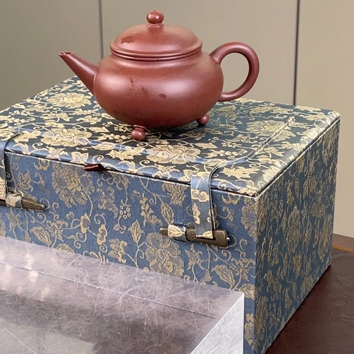 茶壶紫砂水平壶，120毫升，紫泥
