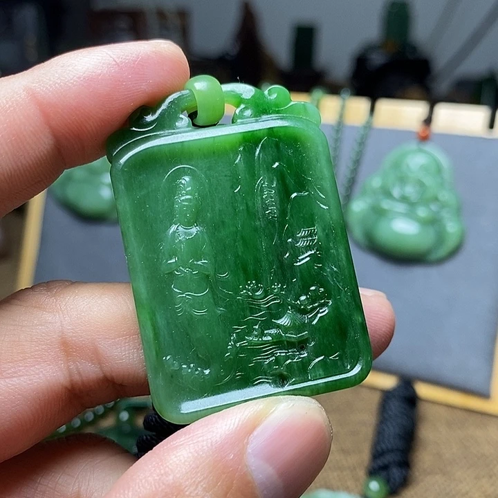 和田玉（碧玉）未镶嵌颈饰