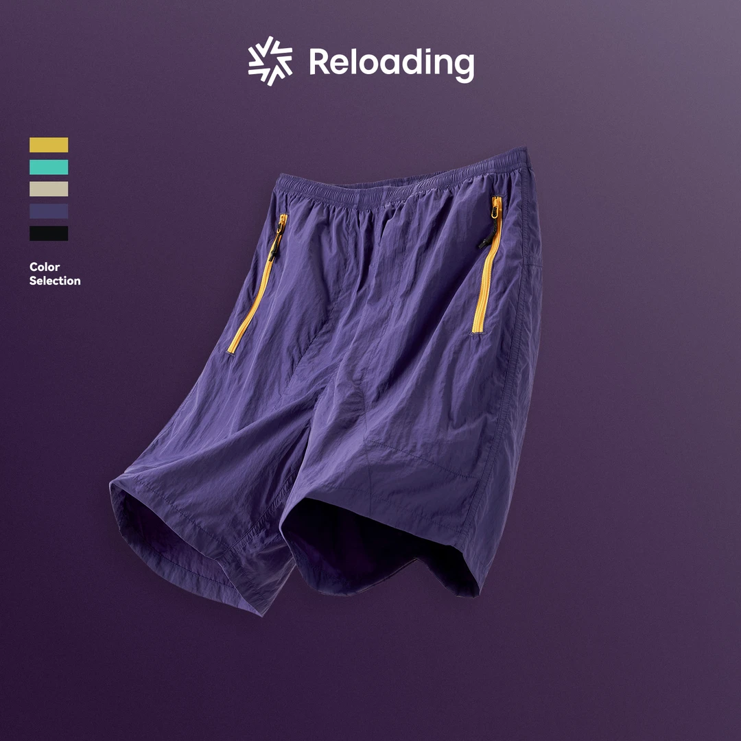 【紫标】重新加载三防轻薄速干轻量化撞色经典七分沙滩裤高级感男装