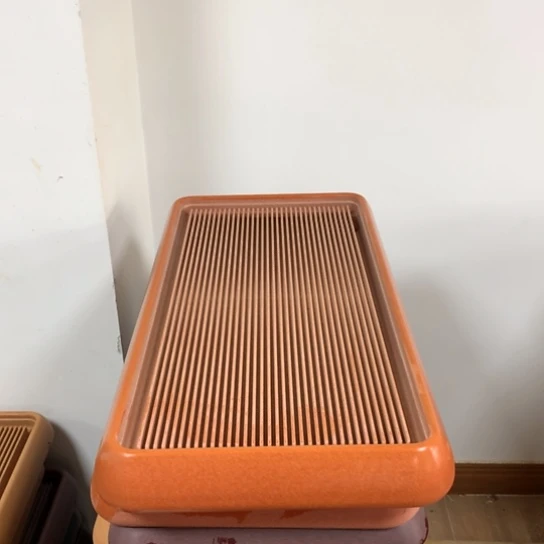 橙金龙纹80-40-7大山电木茶盘3号