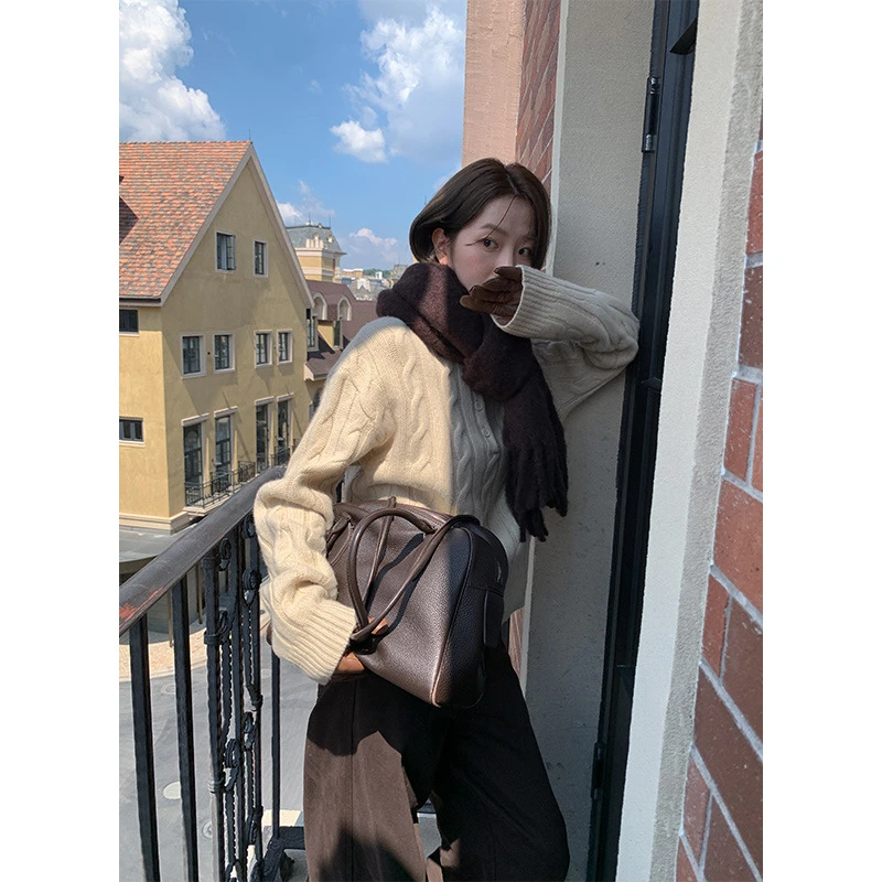 经典圆领澳羊打底毛衣女2025十三行秋冬新款百搭螺纹针织衫法式