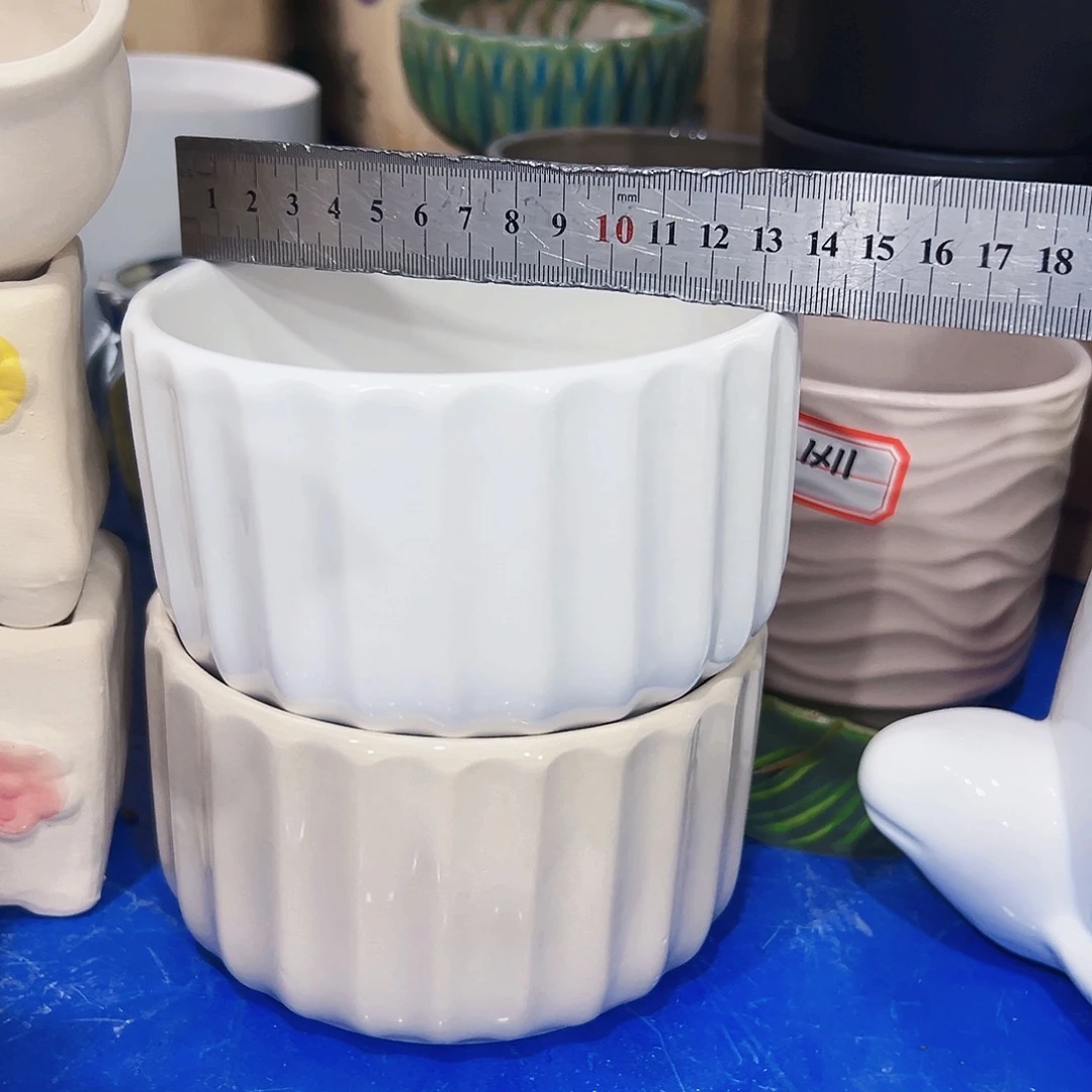 有孔，外贸尾单陶瓷花盆凑单10米包邮