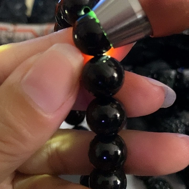 翡翠未镶嵌手链墨翠12福利