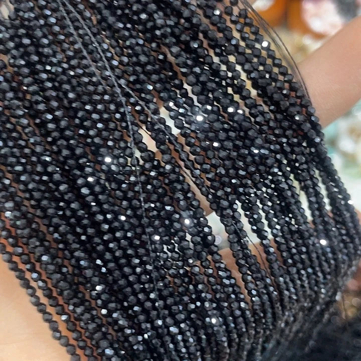 玛瑙/玉髓合金珠宝半成品10条2mm切面水晶