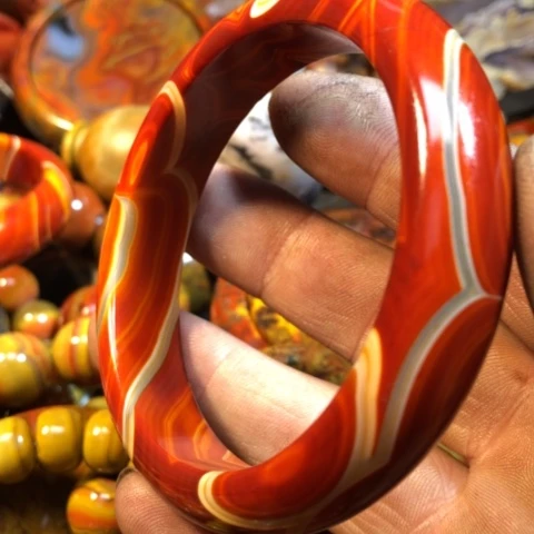 玛瑙/玉髓手链合金玫*?