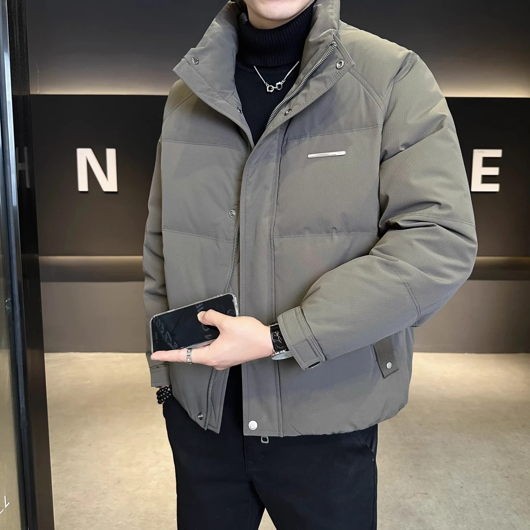 CQV羽绒服男冬季新款潮牌立领短款加厚男装外套冬装防寒保暖袄子