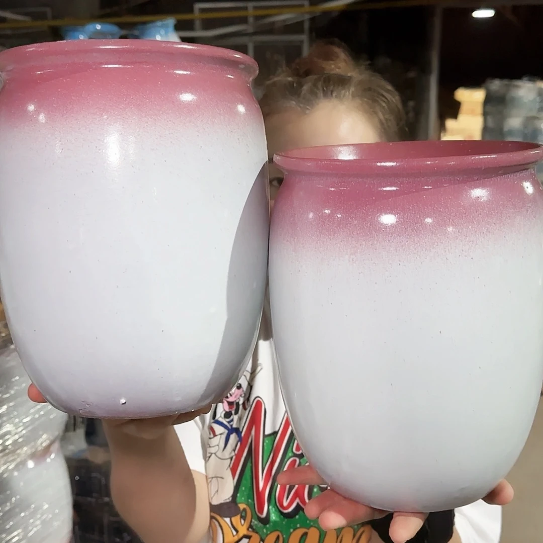 紫砂花盆高24口18