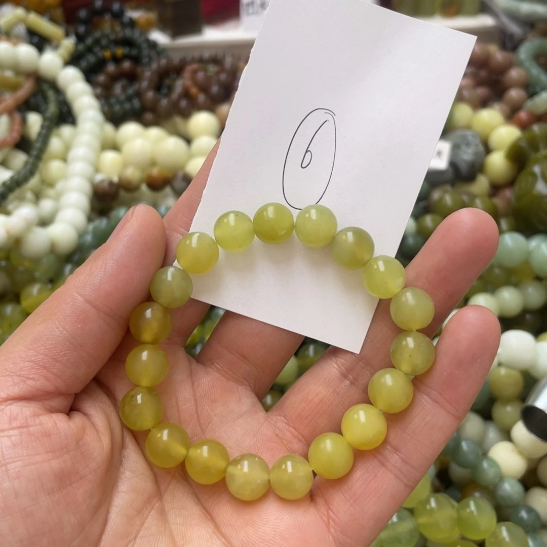 蛇纹石玉手链未镶嵌