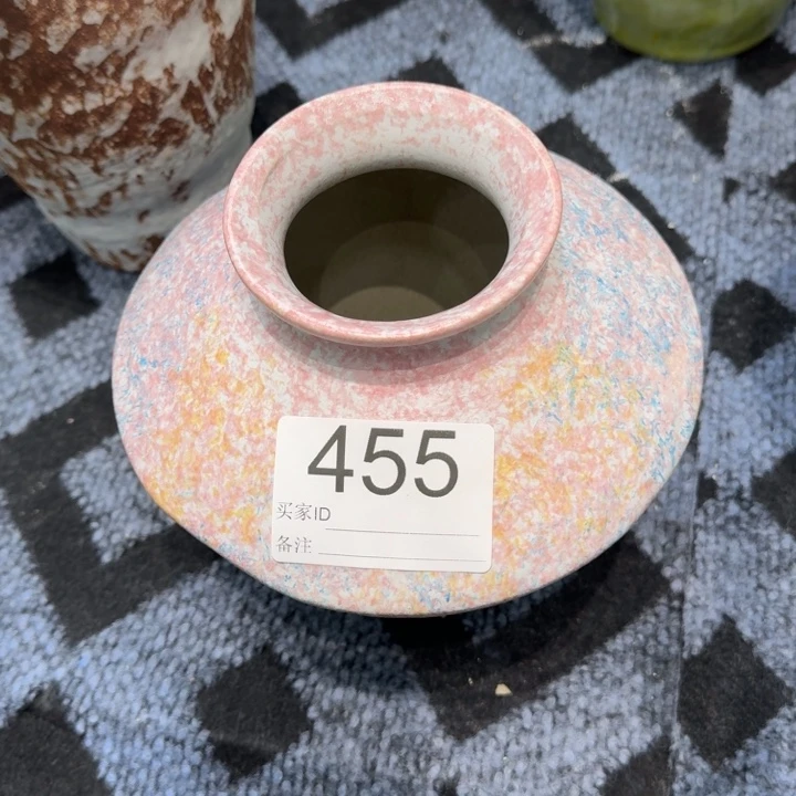 瓷片景德镇高温花器编码455高18口6默认无孔