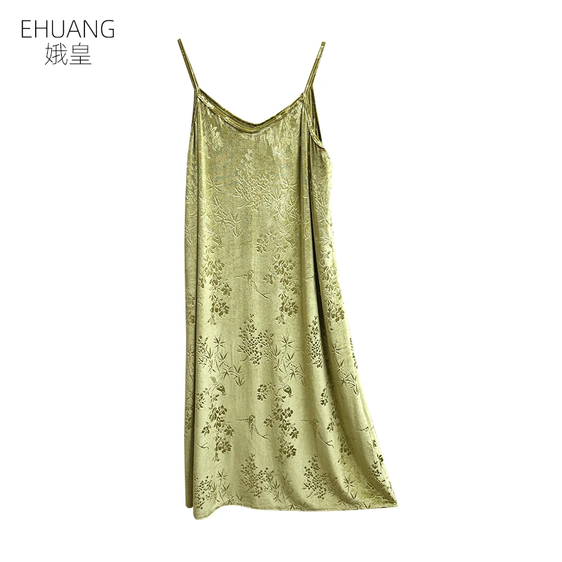 秋冬新款丝绒大码连衣裙-22