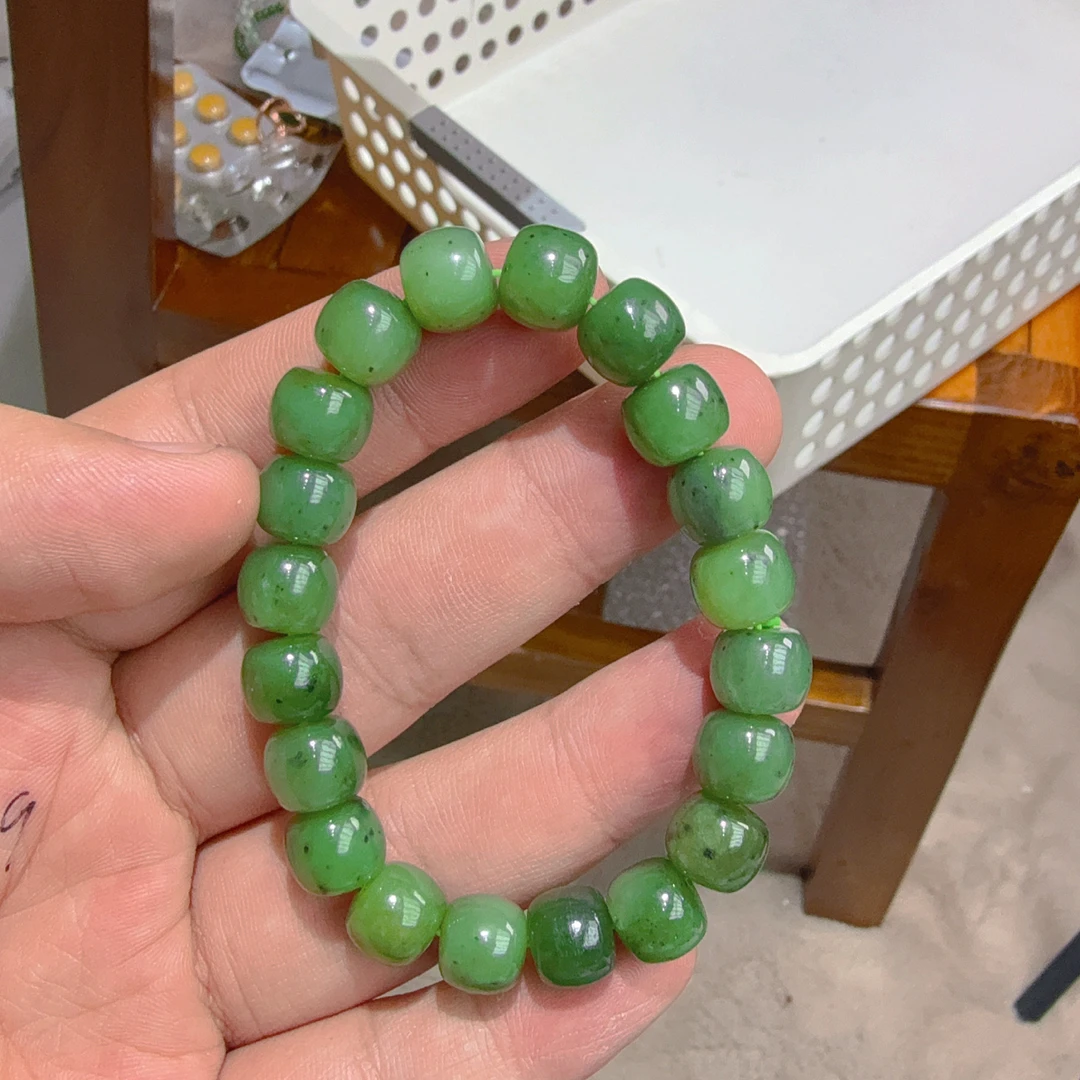 和田玉碧玉老型手串