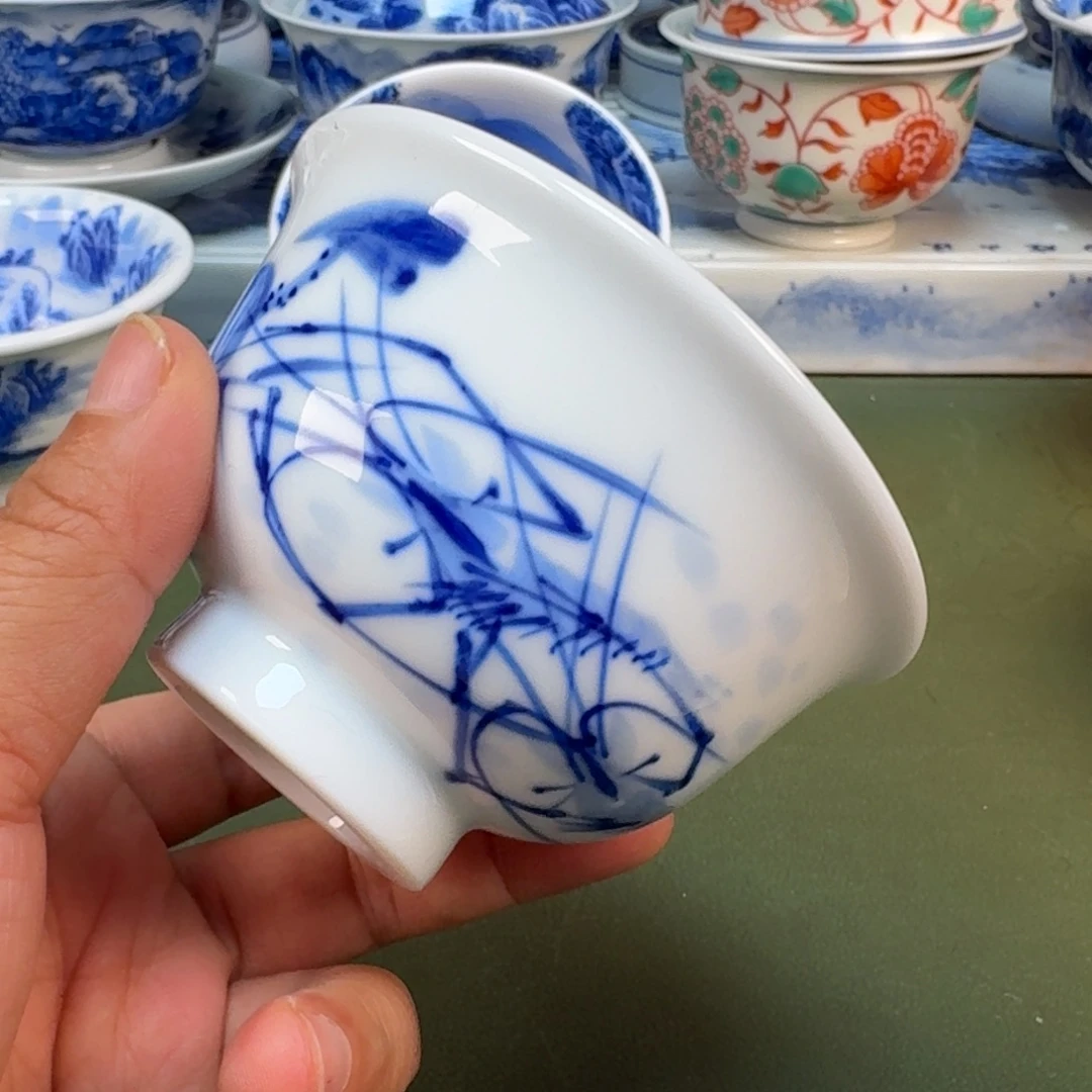 陶瓷景德镇纯手绘茶具圆圆242