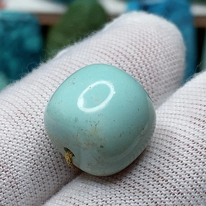 绿松石未镶嵌天然原矿 地大质检