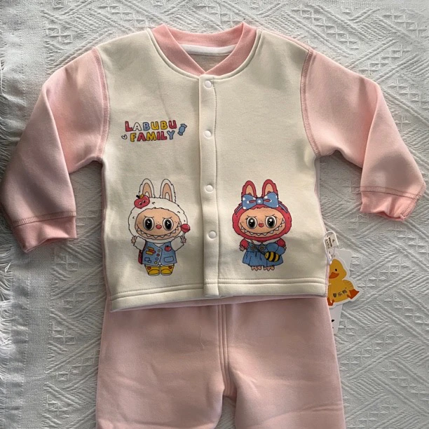 馨乐鸭羊绒蚕丝儿童套装