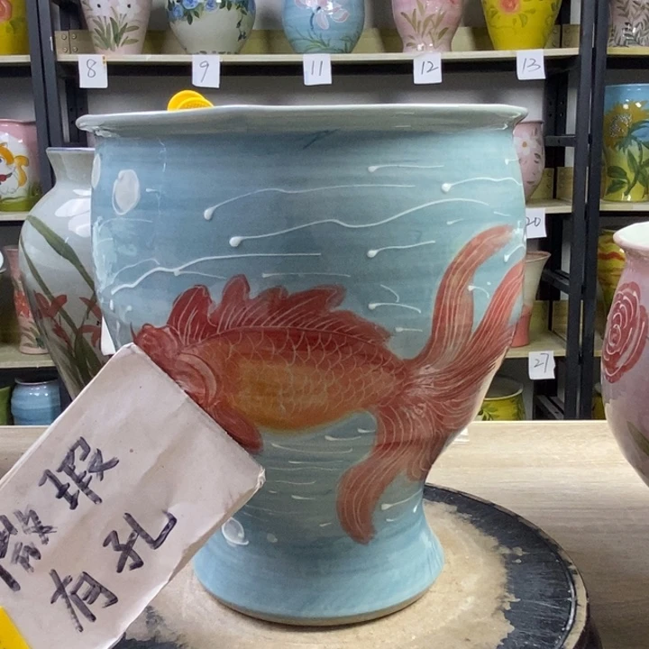 景德镇高温陶瓷花盆