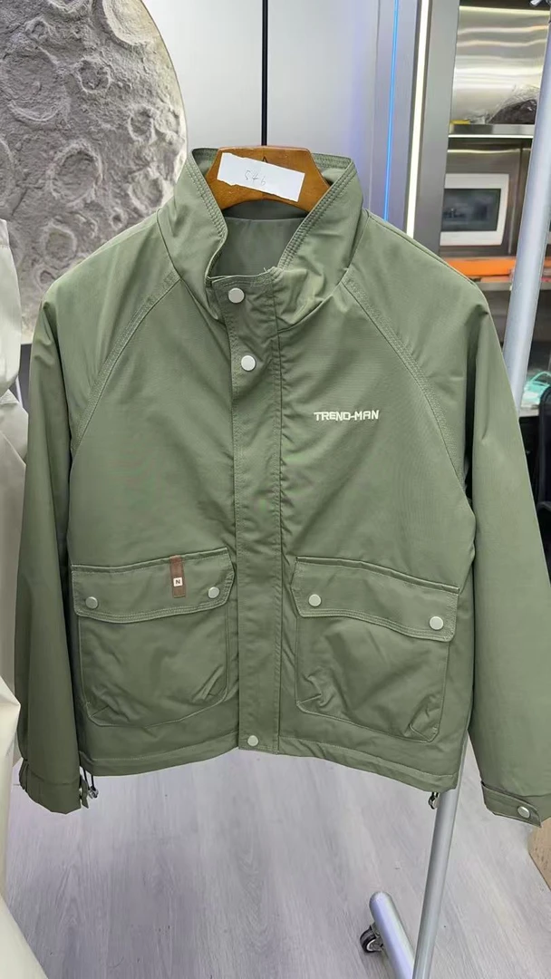 546 时尚秋冬季2025男士二棉夹克外套薄棉百搭时尚工装衣服