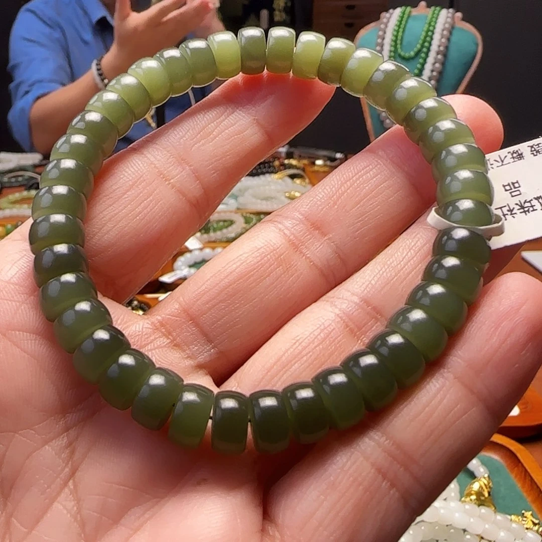 和田玉未镶嵌手链