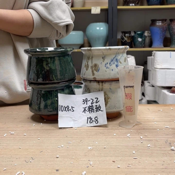 紫砂花盆多肉花盆微瑕22