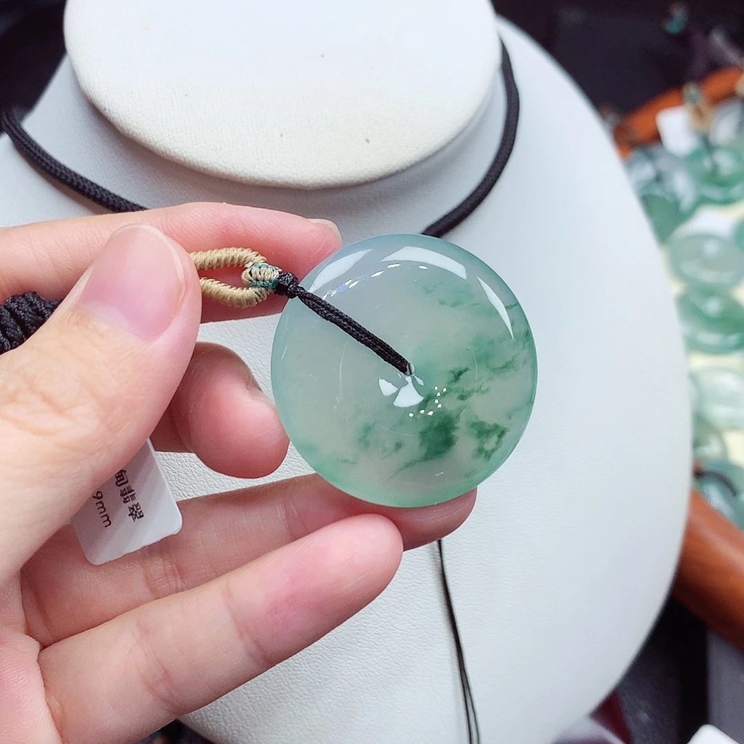 颈饰未镶嵌翡翠编号25，32.6/5.9