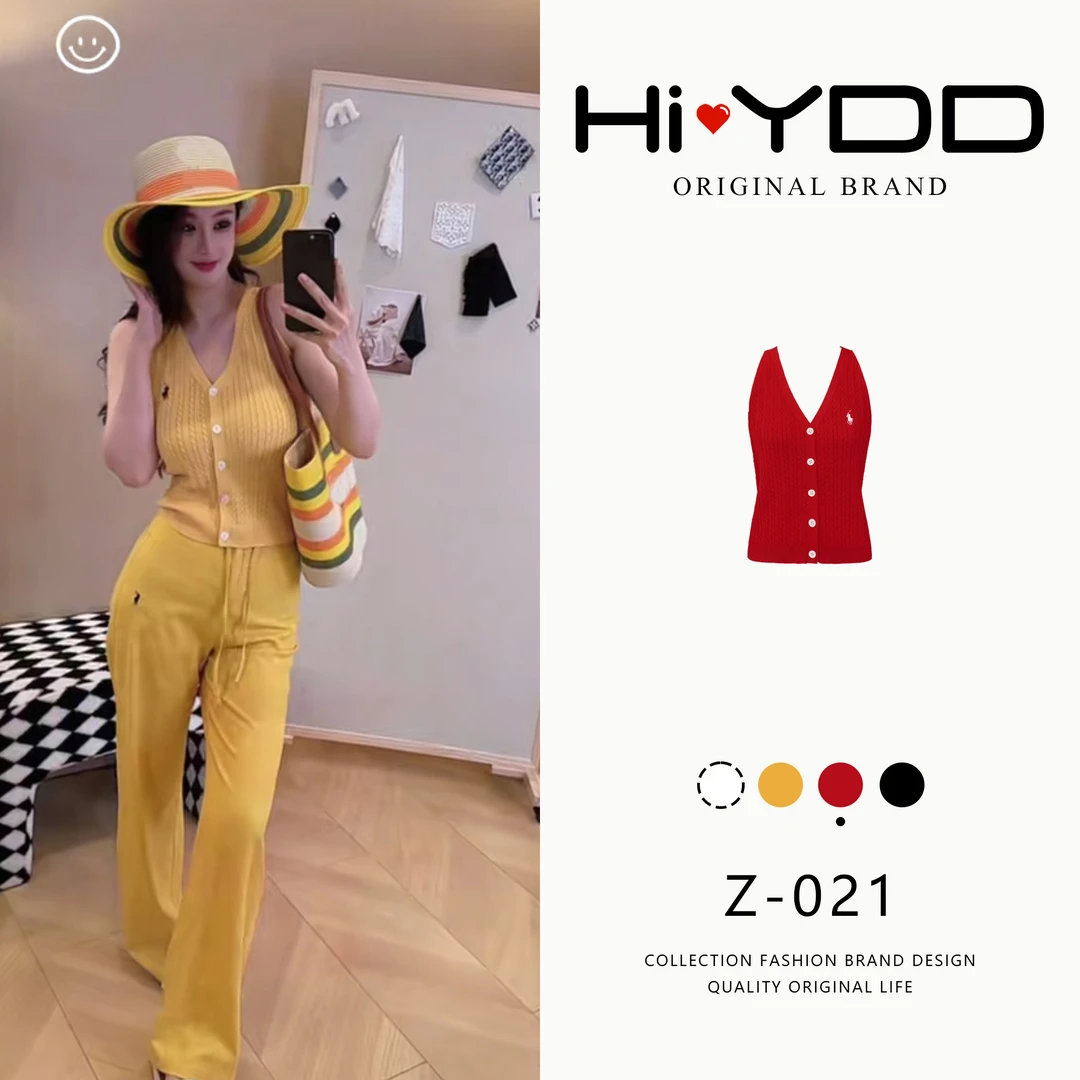 YDD•「Z-021」夏季新款简约修身潮流休闲设计师百搭背心D-2190